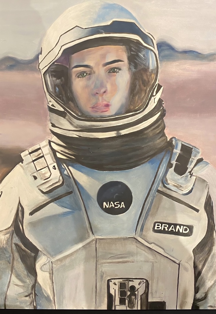 Poster of a painted astronaut